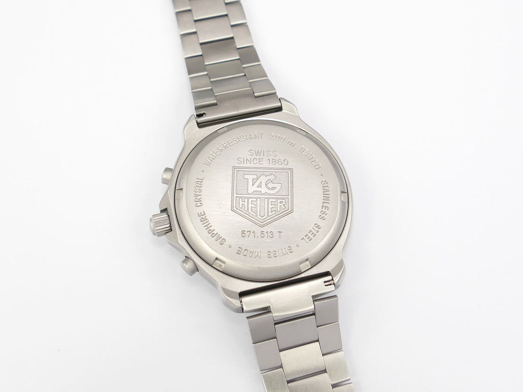 TAG Heuer Formula 1 Chronograph 571.513T stainless steel screw down case back
