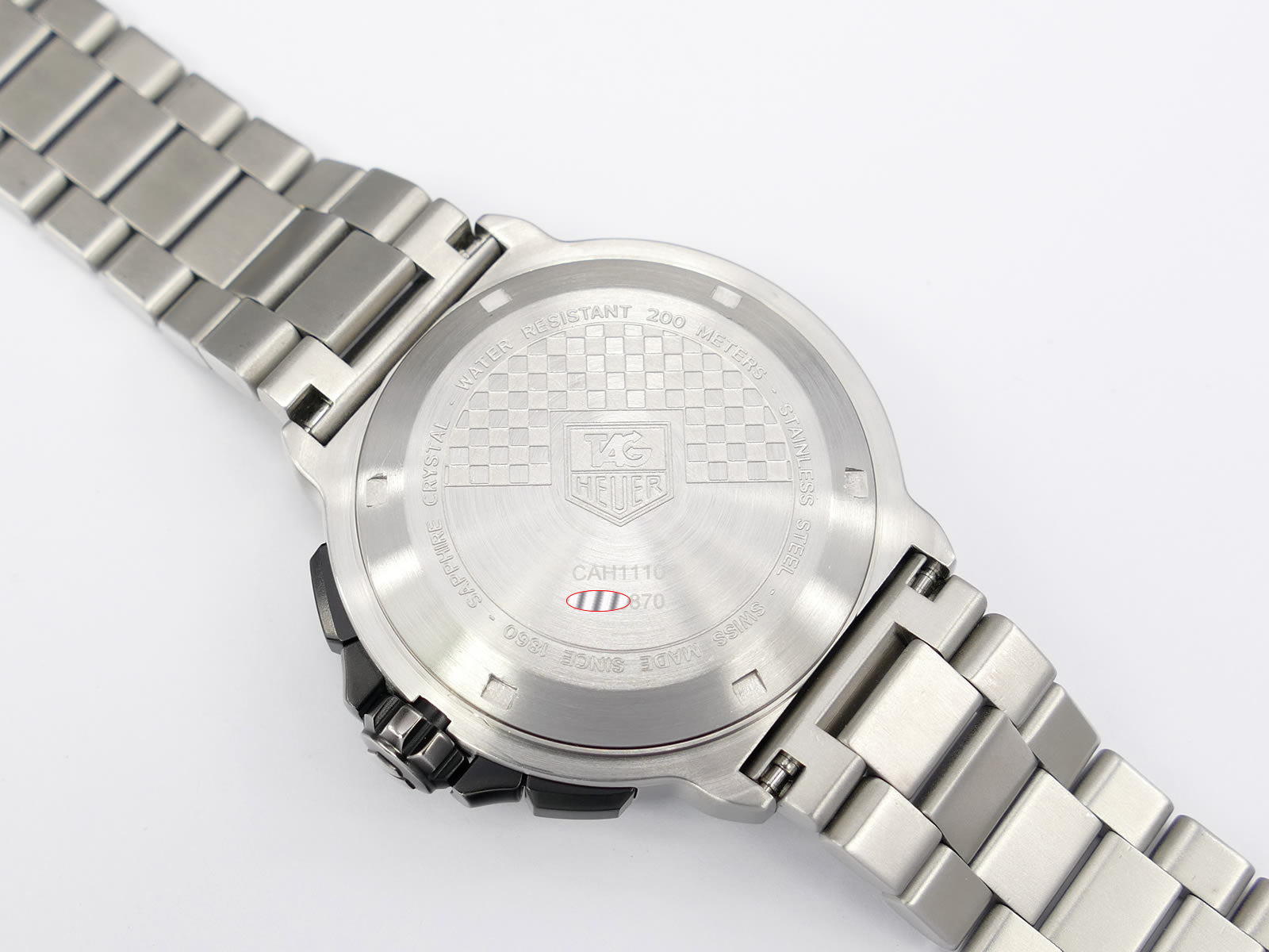 TAG Heuer Formula 1 CAH1110 stainless steel screw down case back