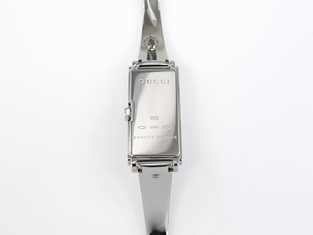 Gucci G-Line 109 Stainless Steel case back