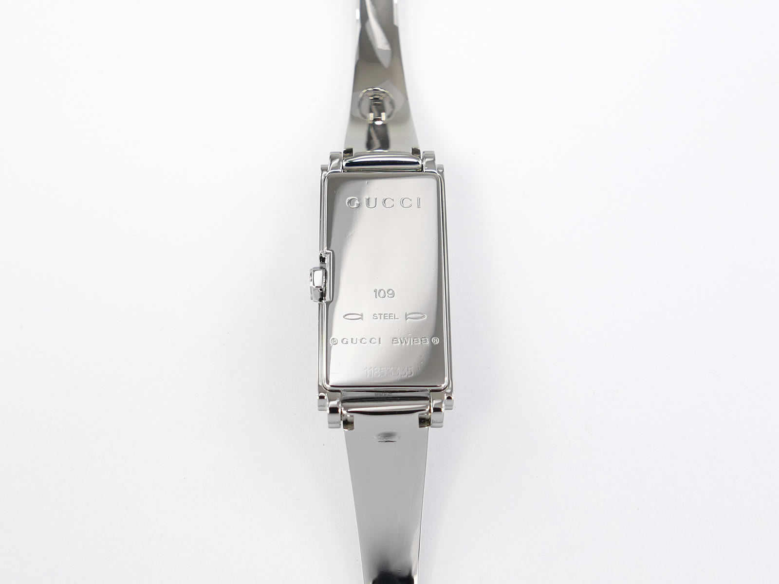 Gucci G-Line 109 Stainless Steel case back