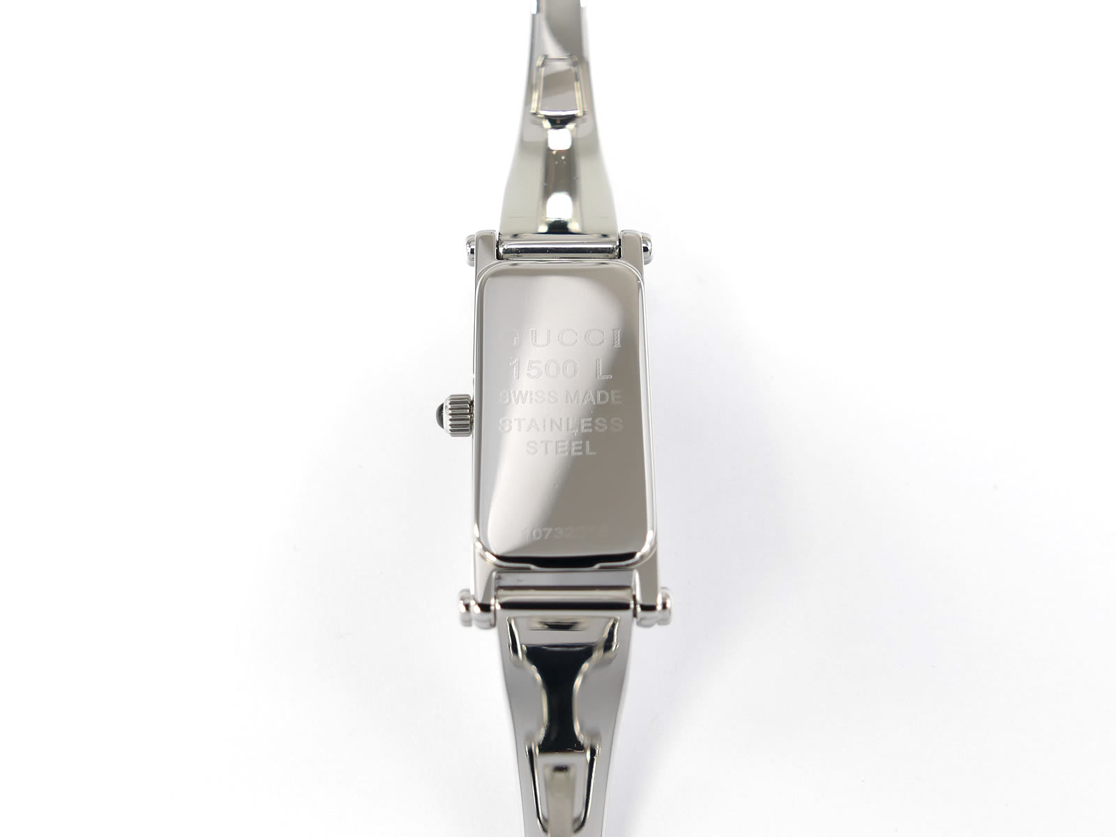 Gucci 1500L Stainless Steel case back