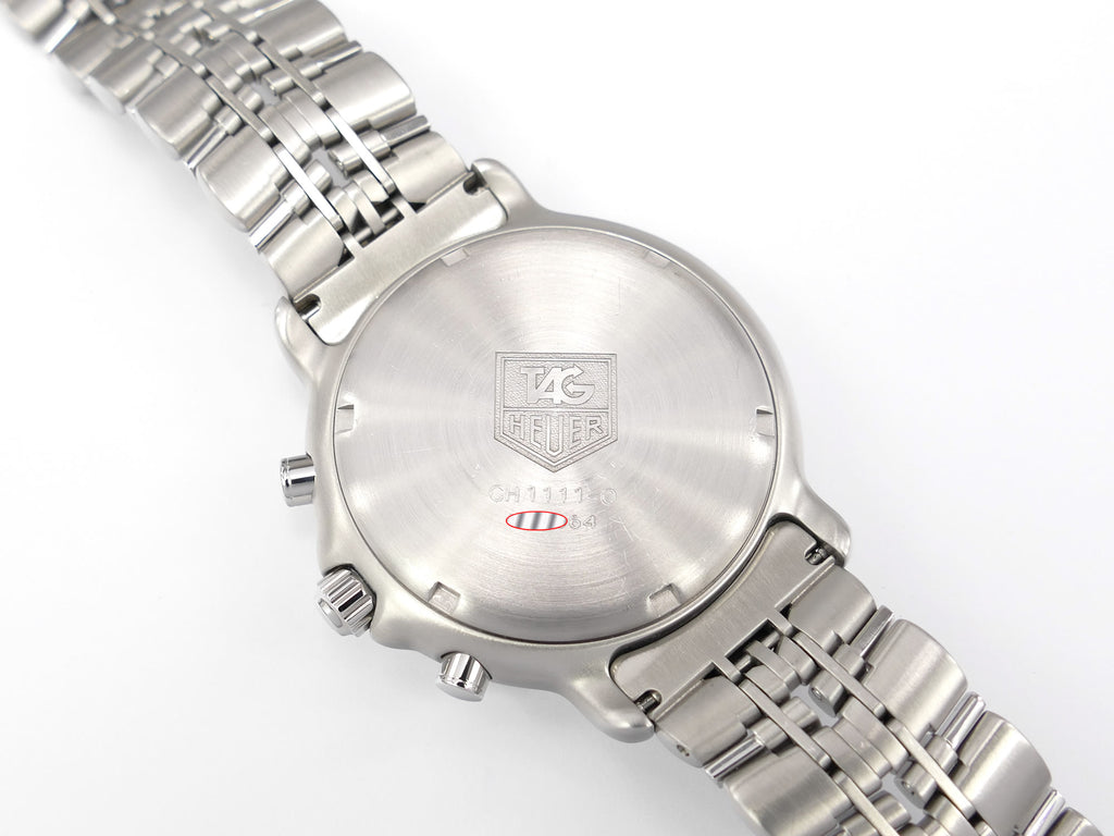 TAG Heuer 6000 Chronograph CH1111-0 stainless steel screw down case back