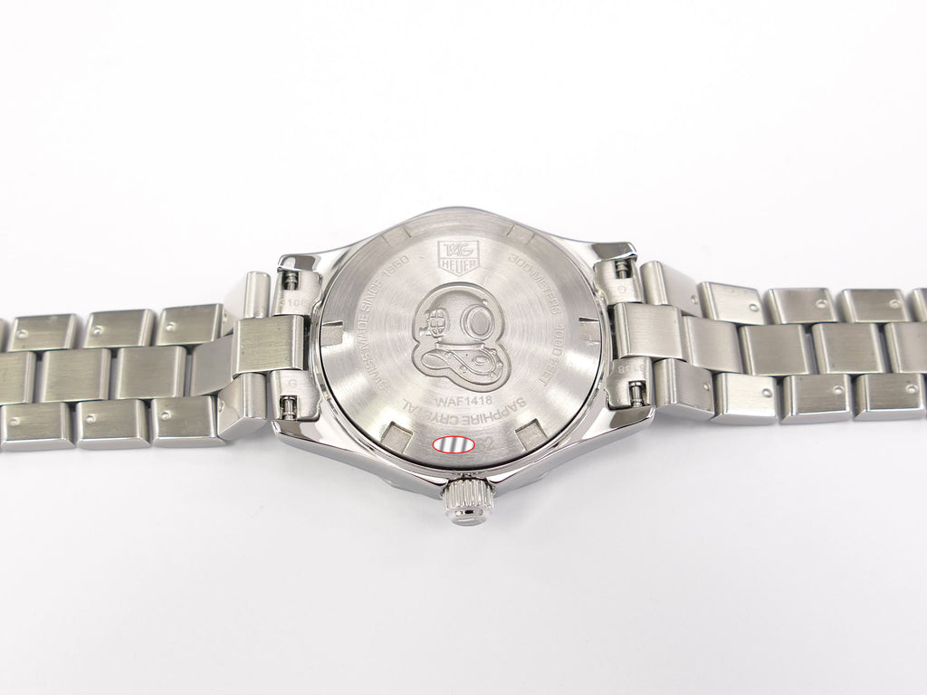 TAG Heuer Aquaracer WAF1418 stainless steel screw down case back