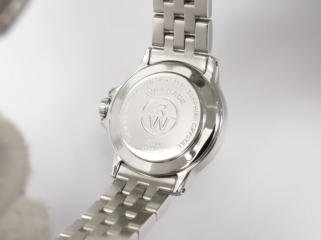 Raymond Weil Tango 5399 stainless steel case back