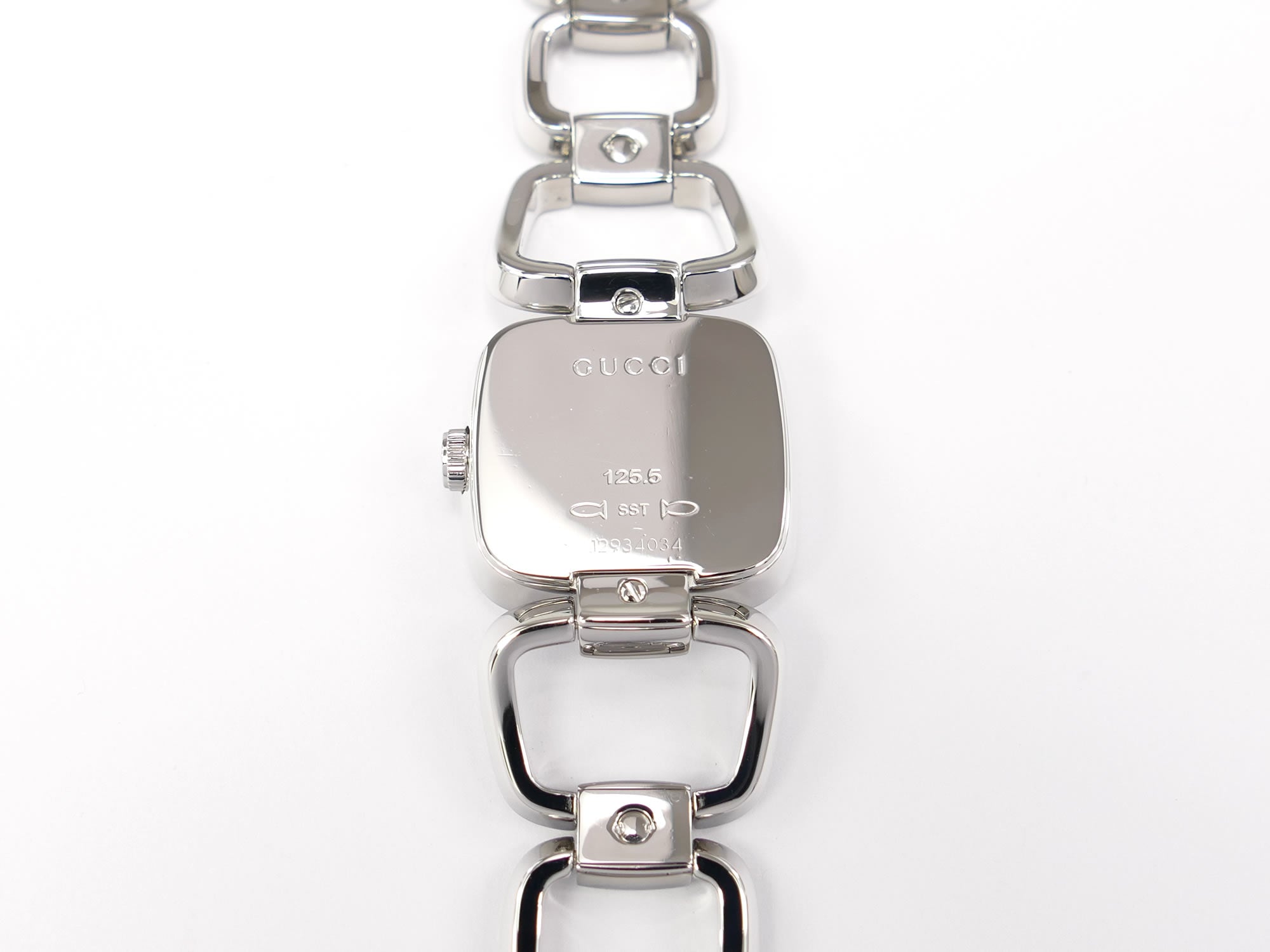 Gucci G 125.5 Stainless Steel case back