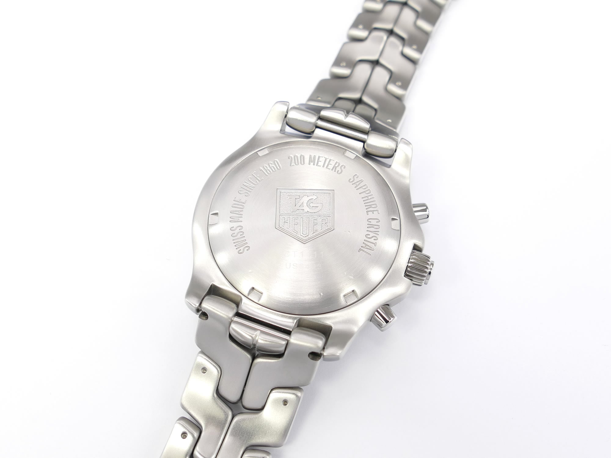 TAG Heuer Link CT1111 stainless steel screw down case back
