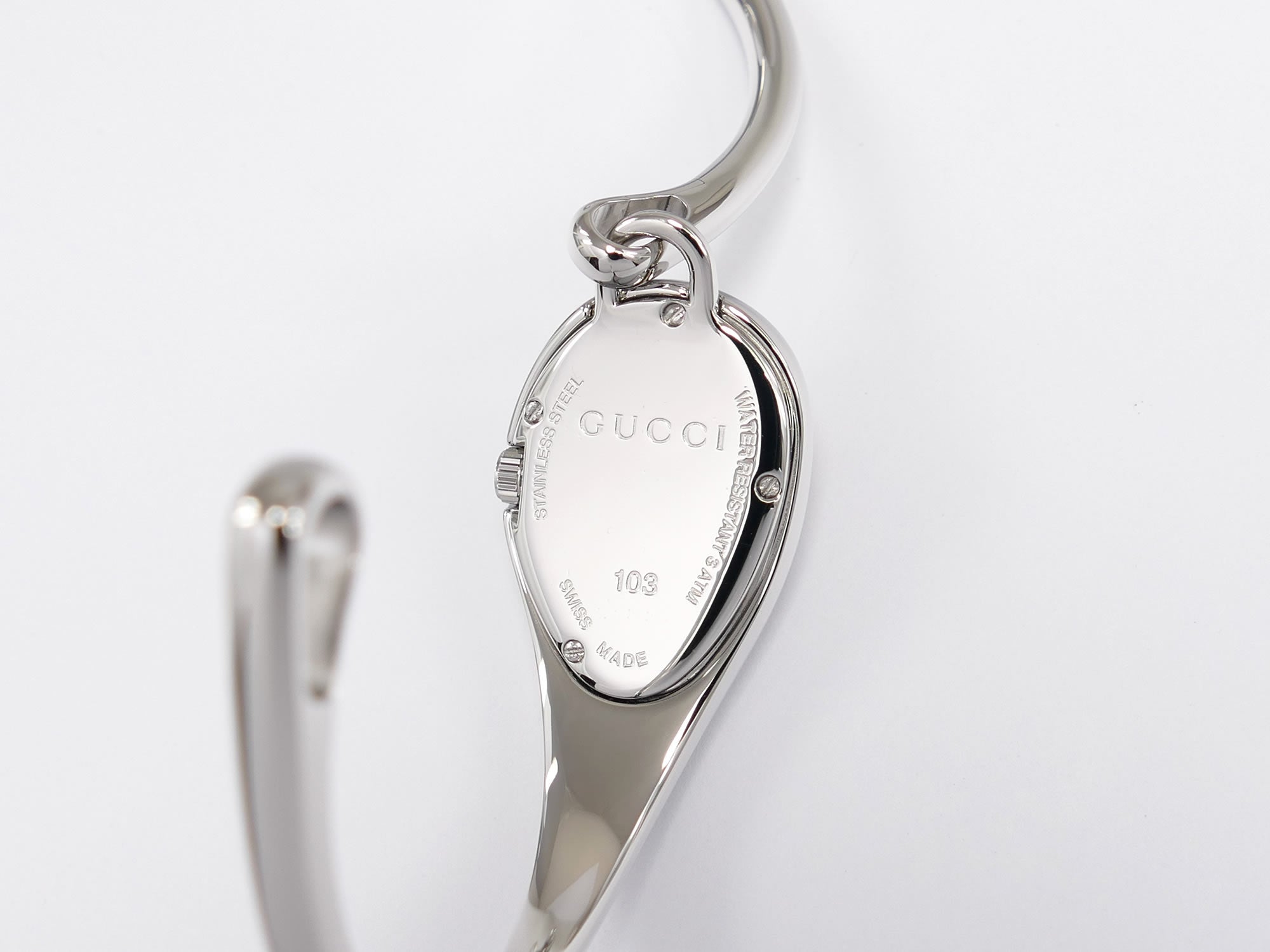 Gucci Horsebit 103 Stainless Steel case back