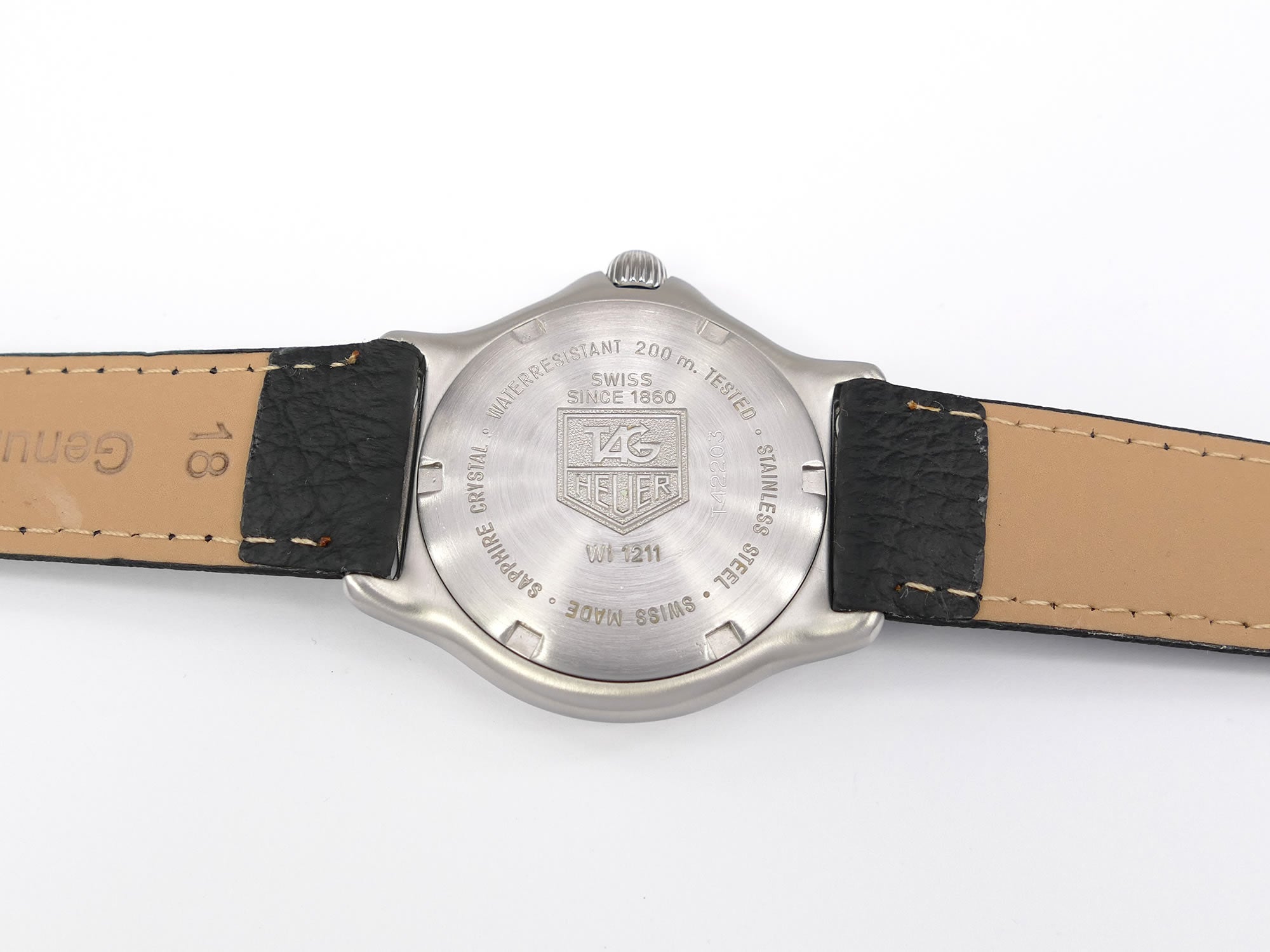 TAG Heuer SEL WI1211 stainless steel screw down case back