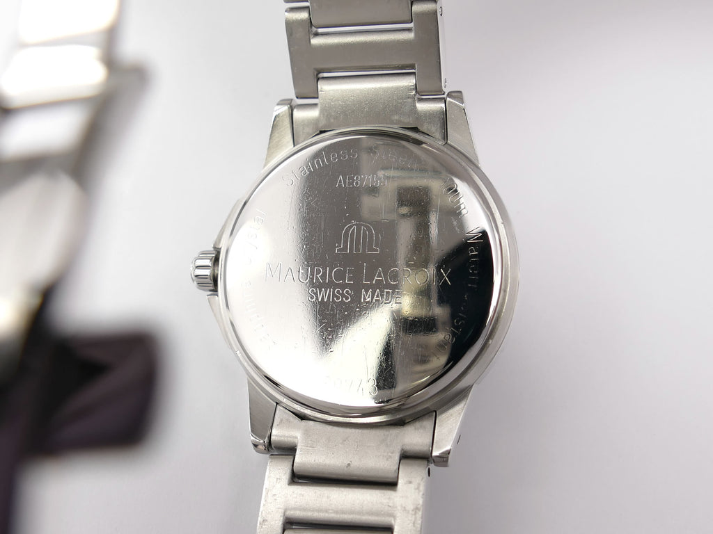 Maurice Lacroix Miros stainless steel case back