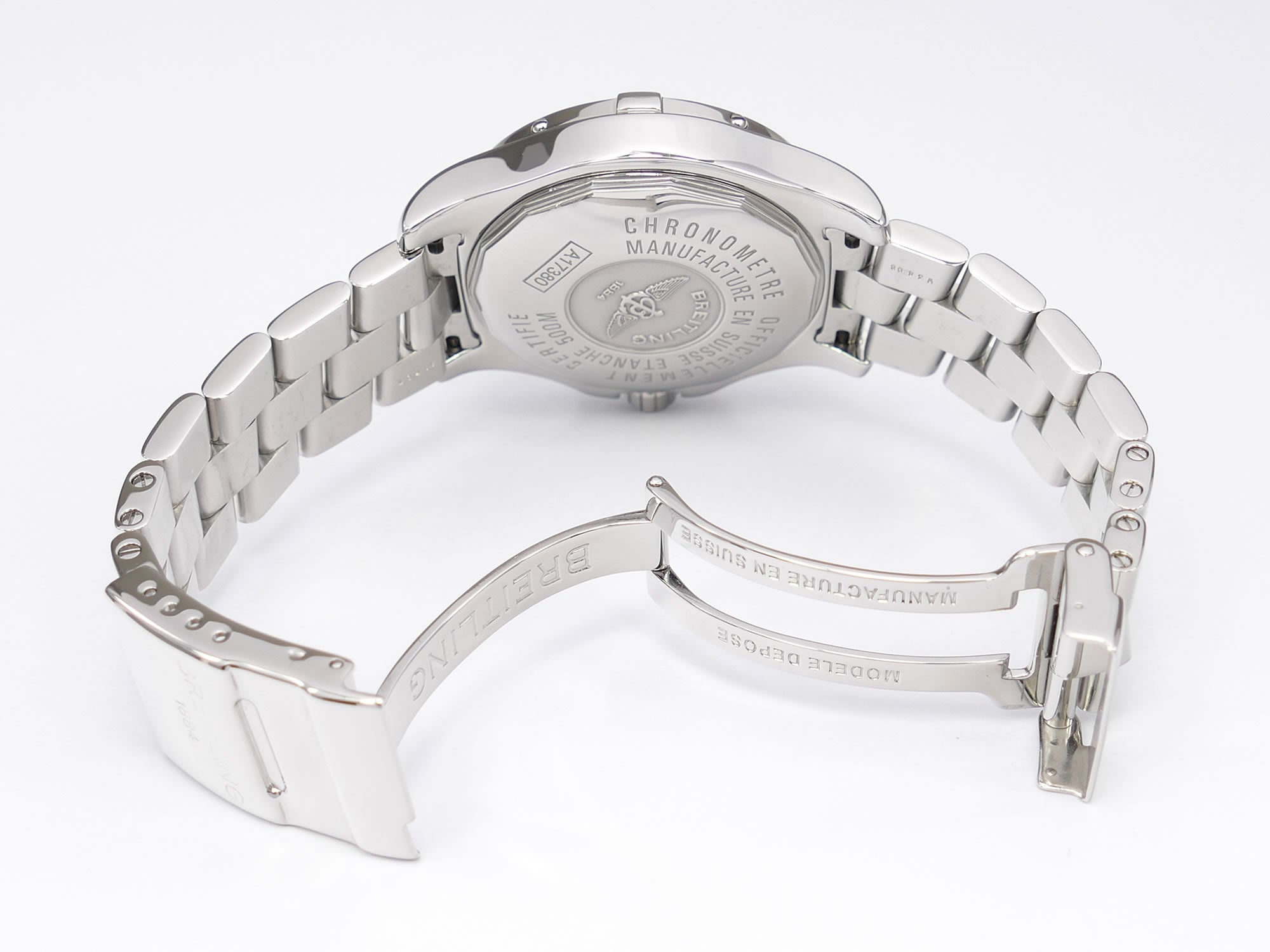 Breitling Colt A17380 stainless steel folding clasp