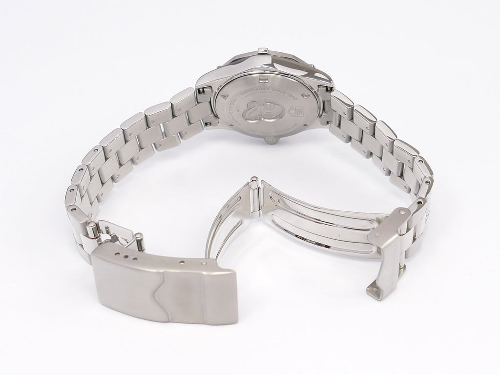 TAG Heuer Aquaracer WAF1412 stainless steel folding clasp with wet suit expansion