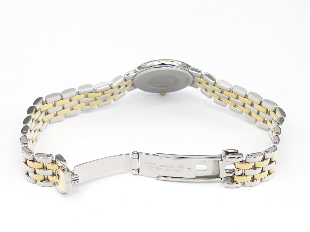 Omega De Ville 7260.83.00 slide and fold stainless steel clasp