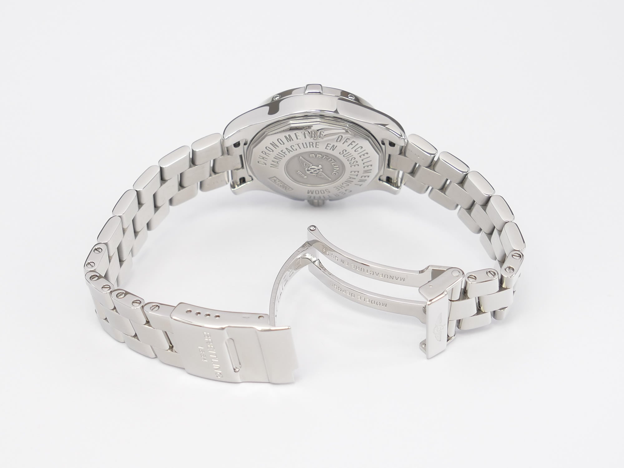 Breitling Colt Oceane A77380 stainless steel folding clasp