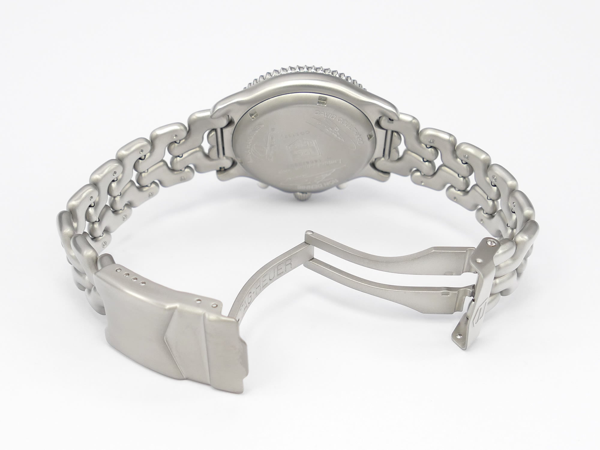 TAG Heuer SEL CG1117 stainless steel folding clasp
