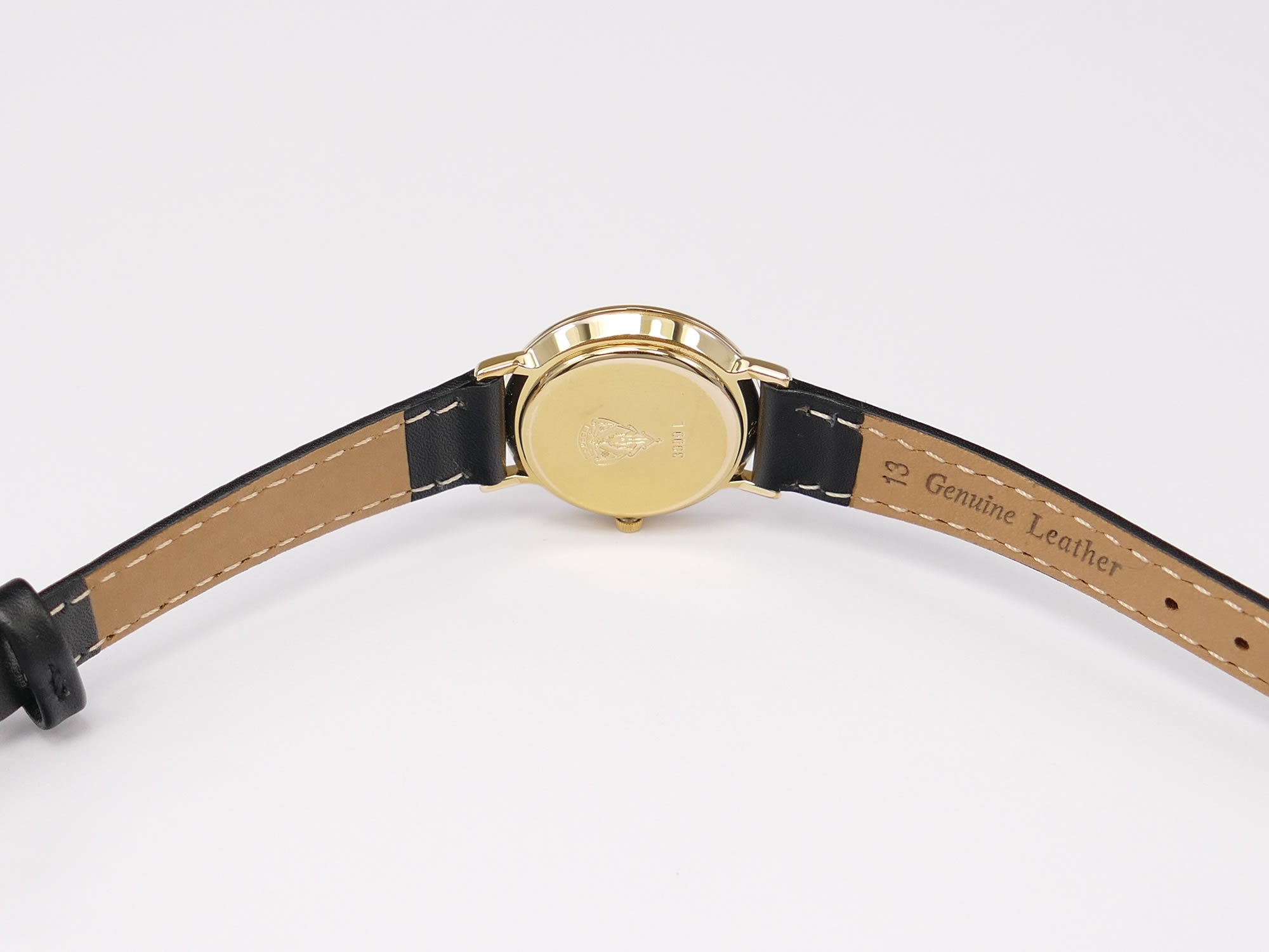 Gucci 3000L black leather two piece strap