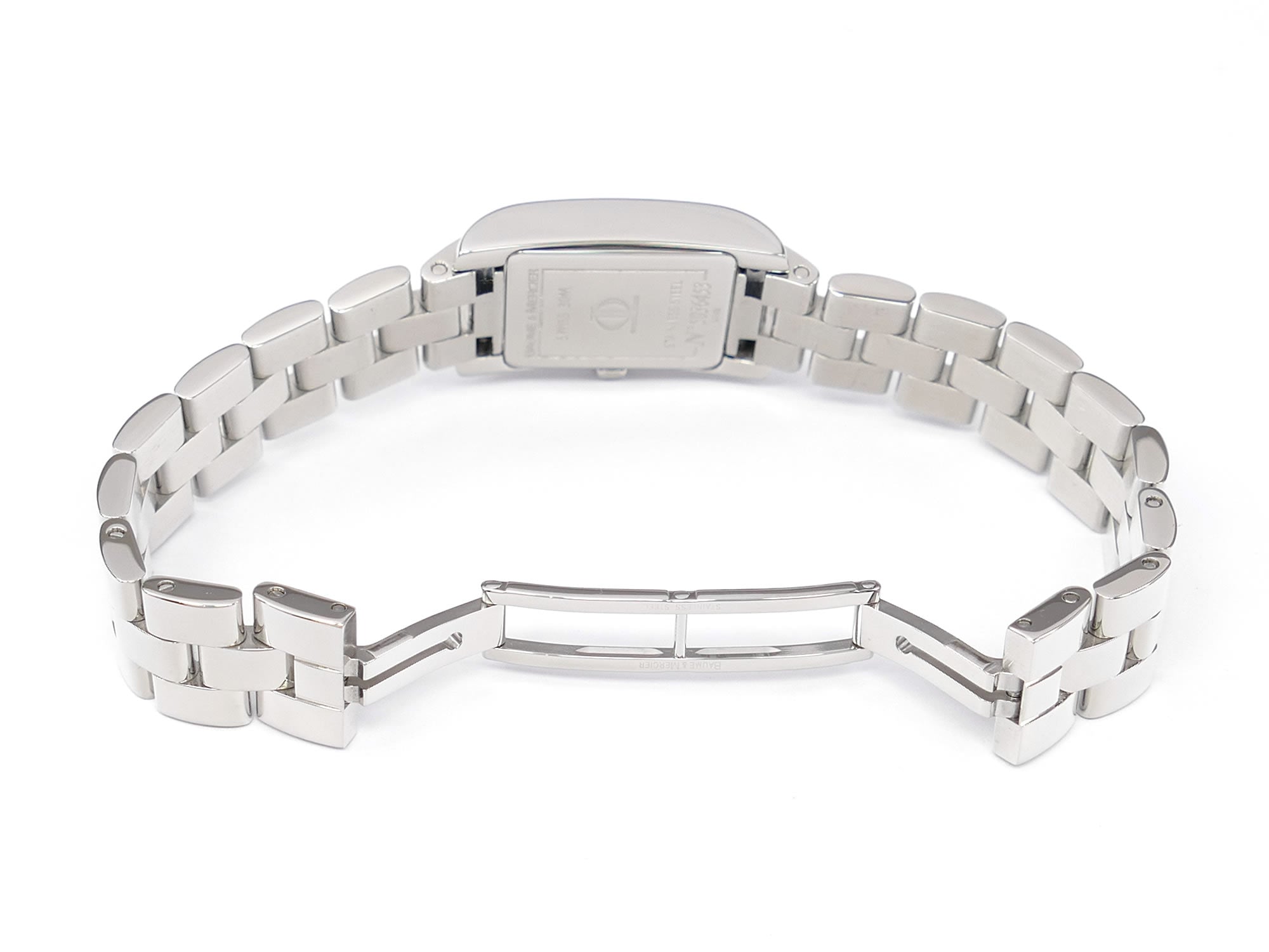 Baume & Mercier Hampton 65552 stainless steel folding clasp