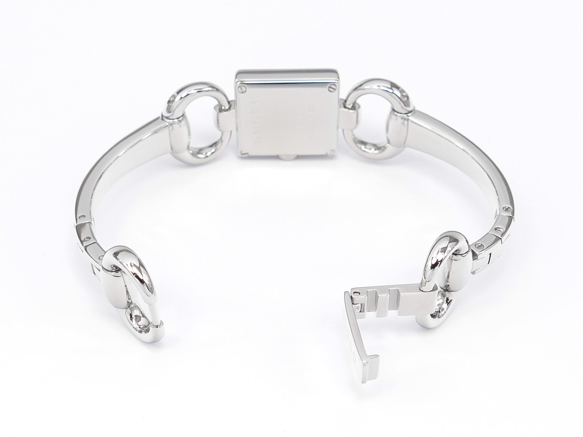 Gucci Tornabuoni 120 stainless steel bangle clip