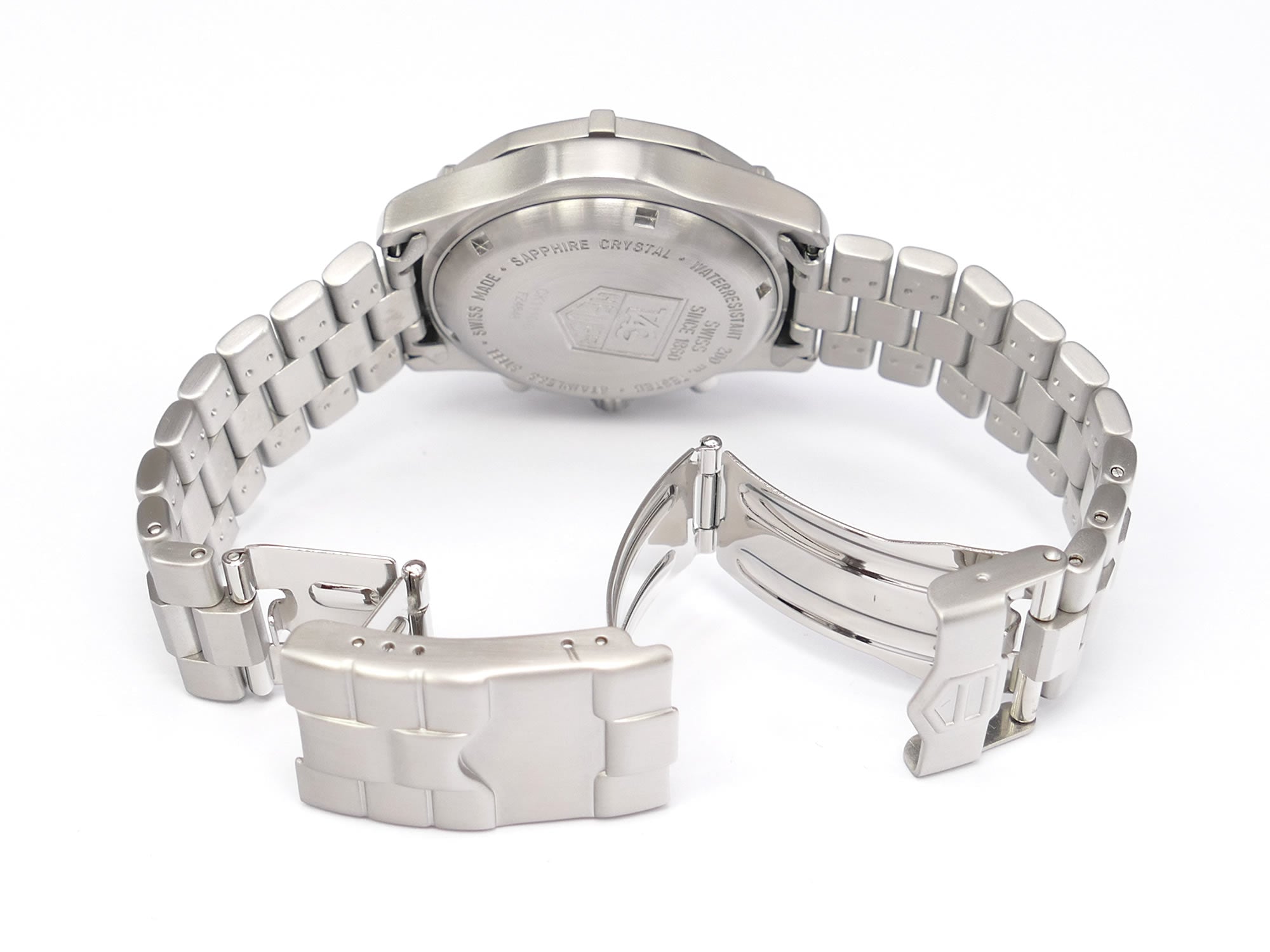 TAG Heuer 2000 Chronograph CK1110-0 stainless steel folding clasp
