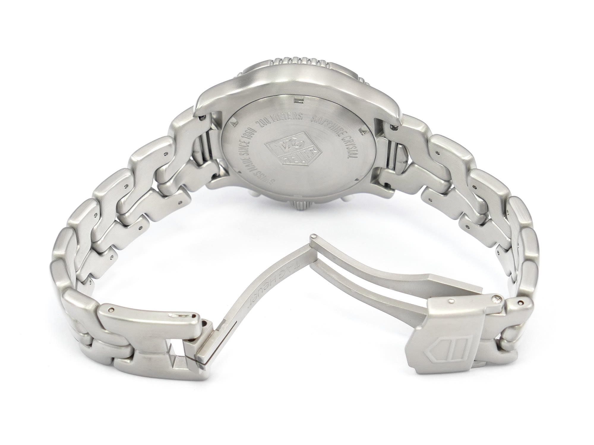 TAG Heuer Link Chronograph CT1111-0 stainless steel butterfly clasp