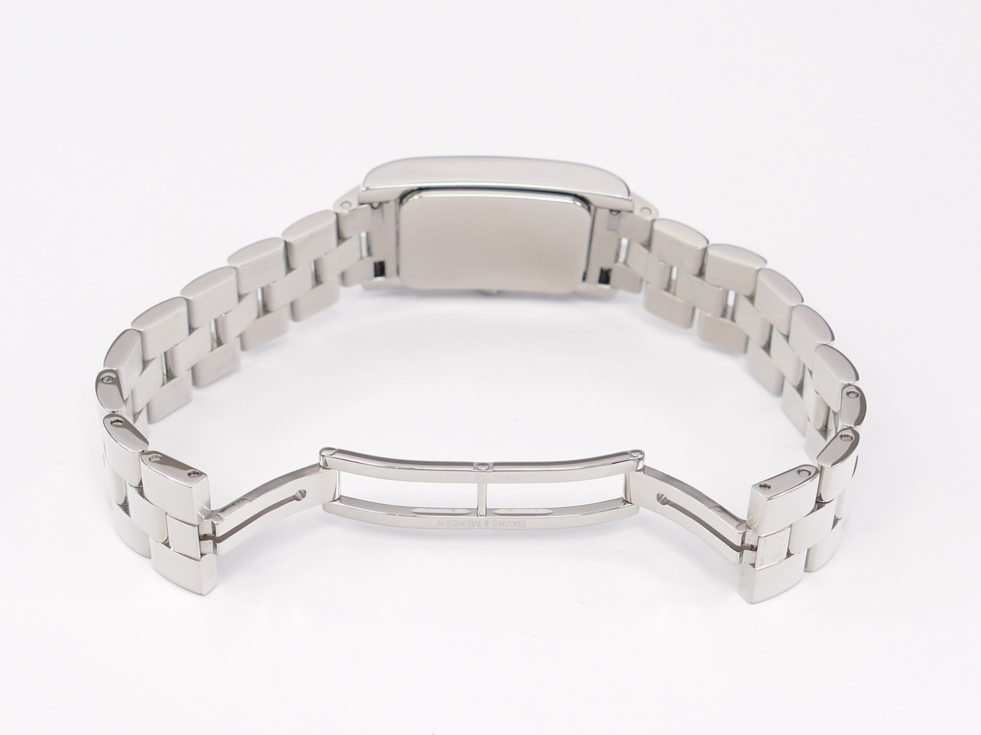 Baume & Mercier Hampton MV045139 Stainless Steel bi folding clasp