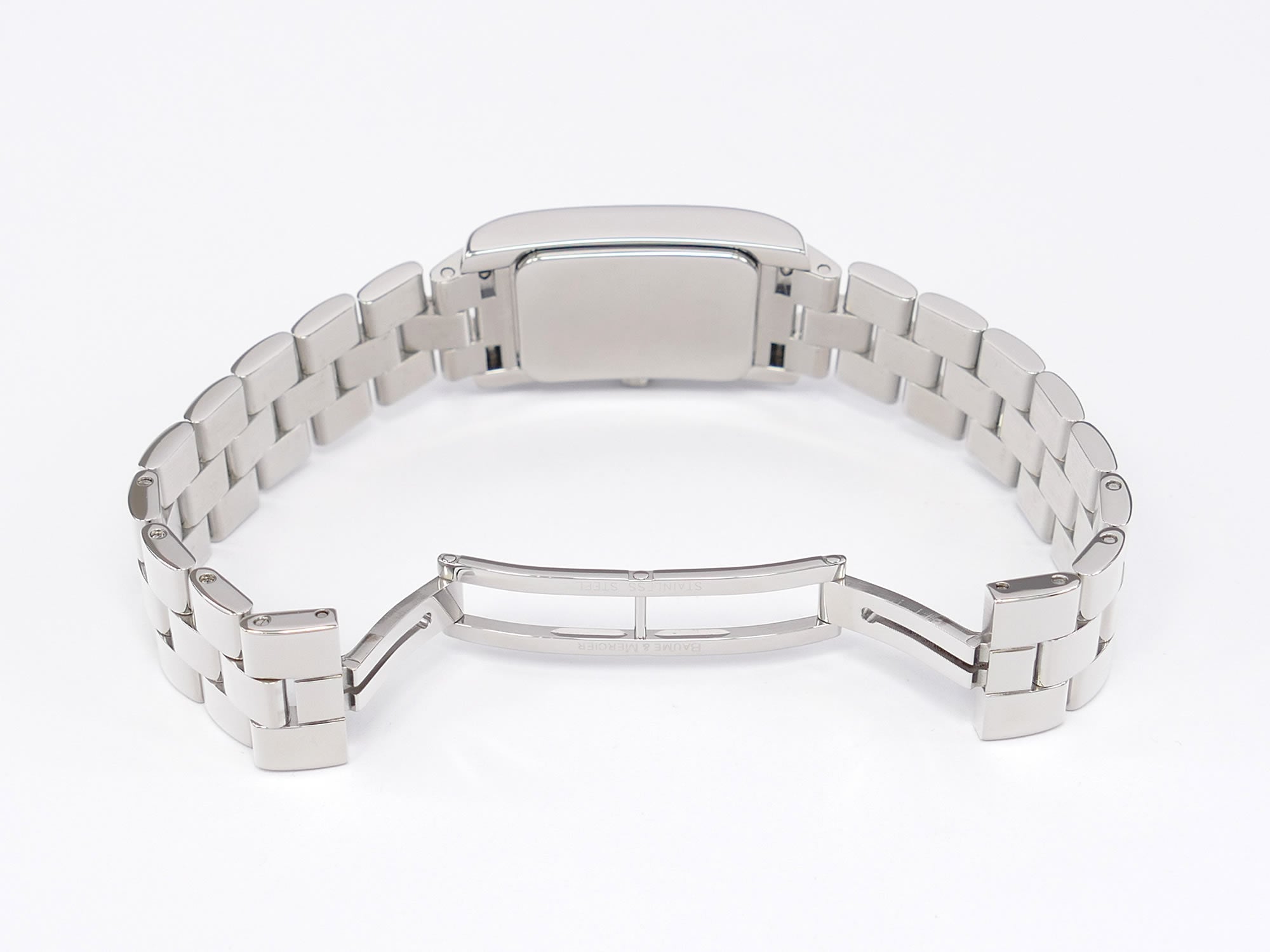 Baume & Mercier Hampton MV045139 Stainless Steel bi folding clasp
