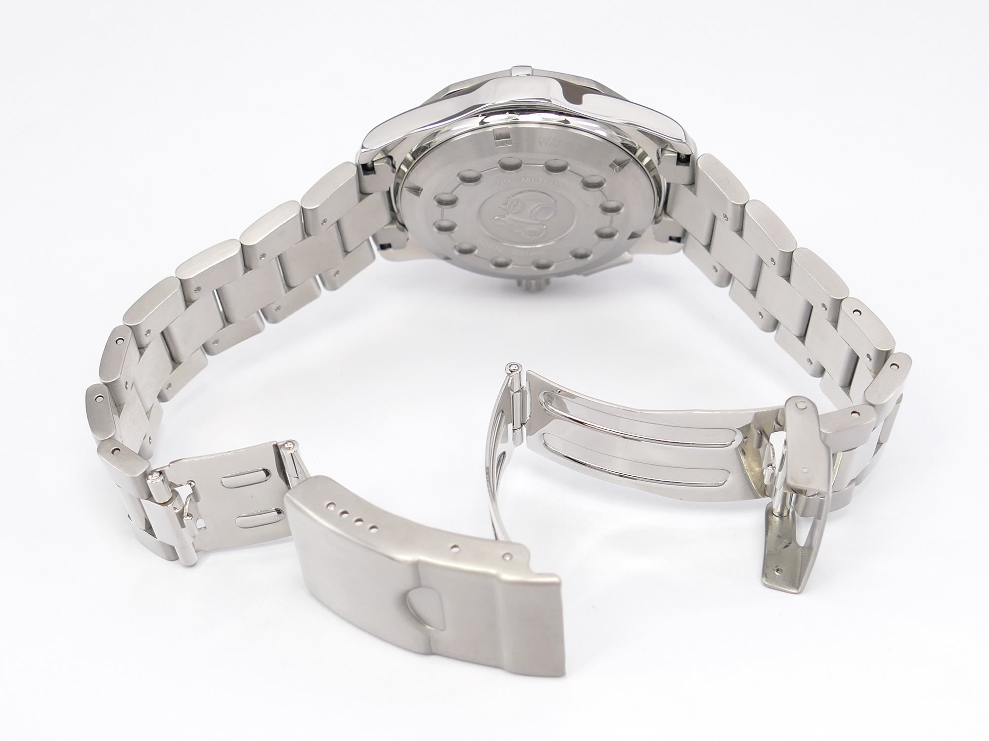 TAG Heuer Aquaracer Alarm WAF111Z stainless steel folding clasp