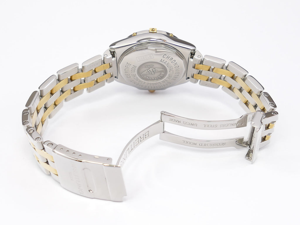 Breitling Wings Chronometer B10350 folding stainless steel clasp