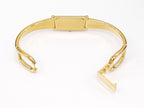 Gucci 1500L 18k Gold Plated bangle clip