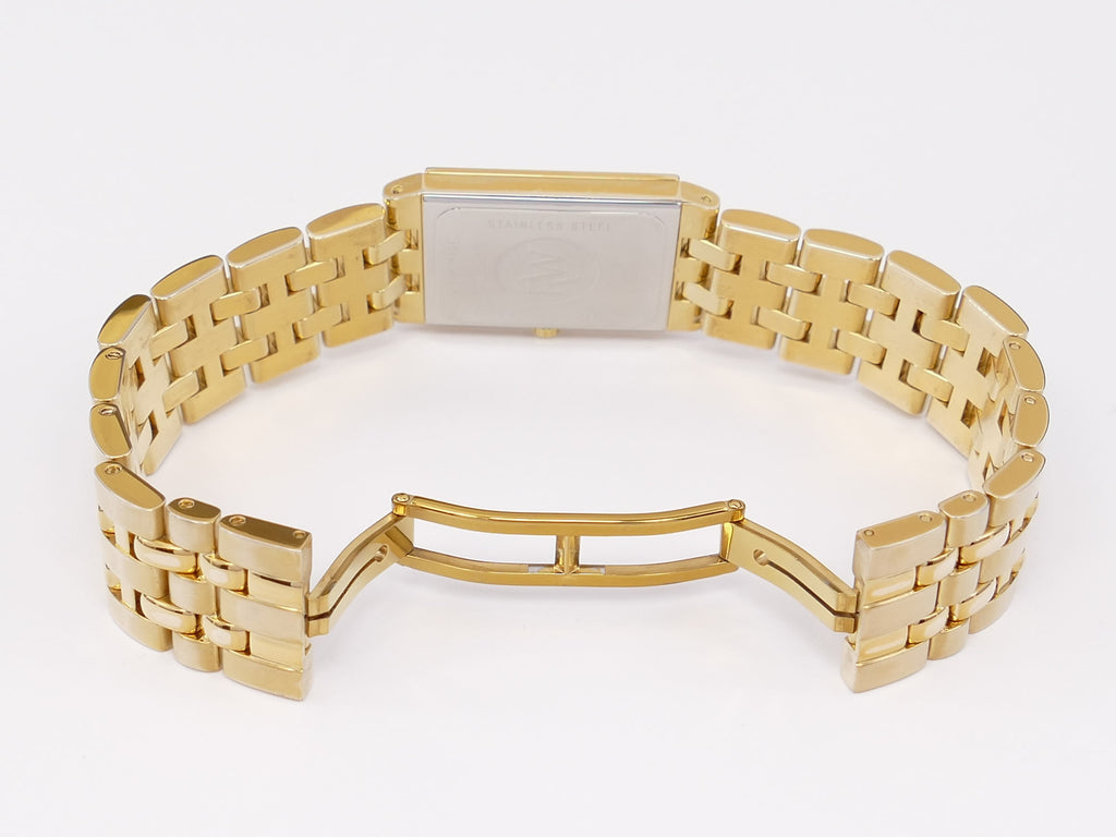 Tango Pvd Raymond Weil Tango 5980 White Rectangular Dial 18k Gold Plated 22mm ...