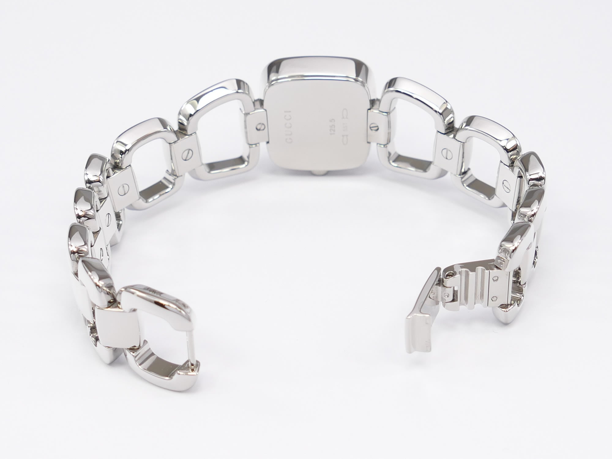 Gucci G 125.5 stainless steel clip