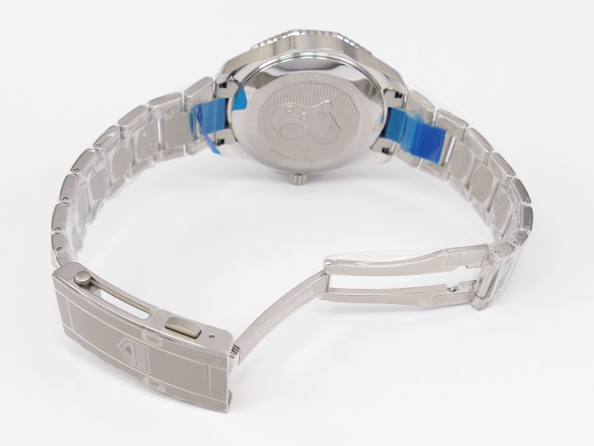 TAG Heuer Aquaracer GMT WBP2010.BA0632 stainless steel folding clasp