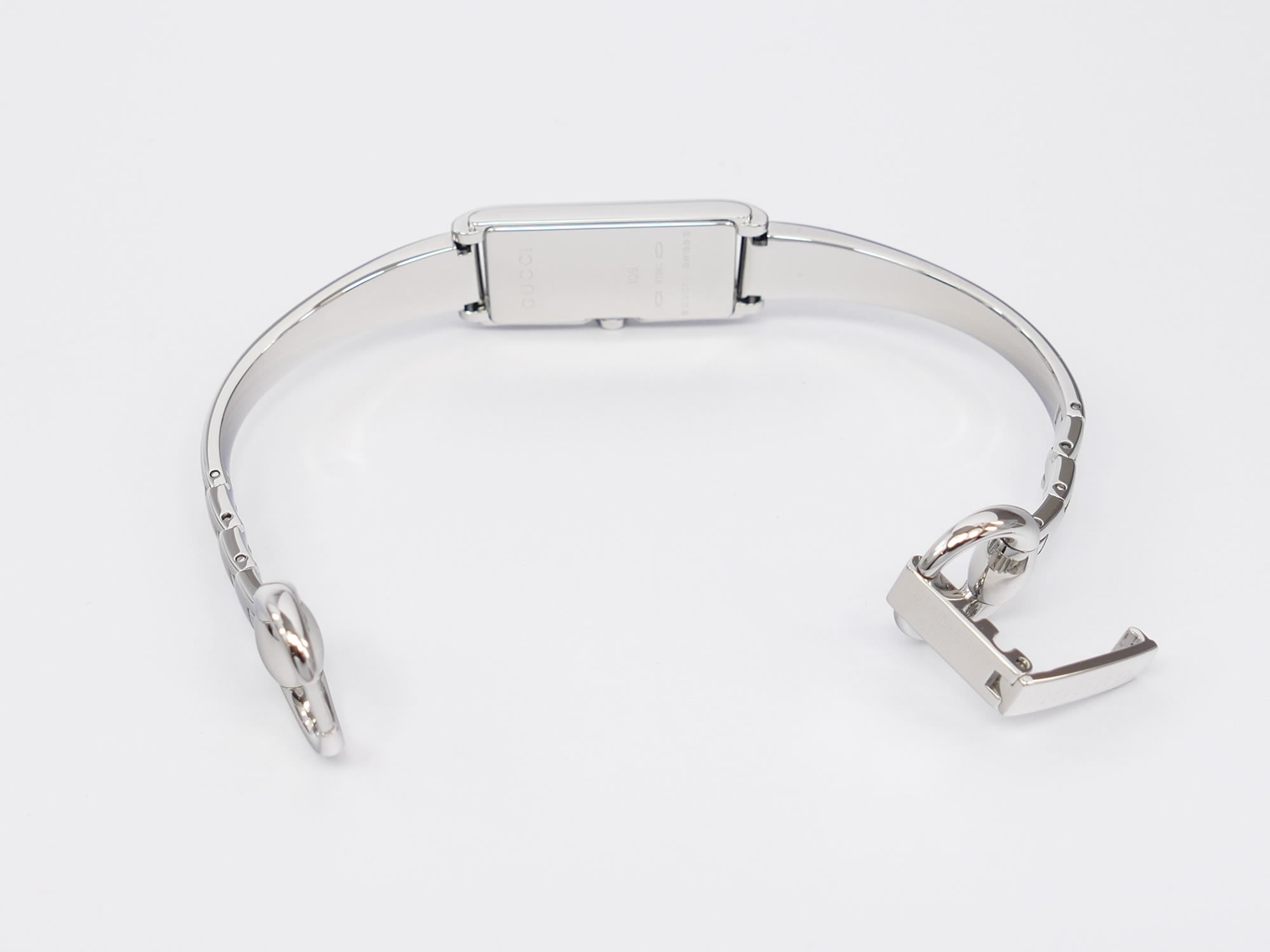 Gucci G-Line 109 stainless steel bangle clip