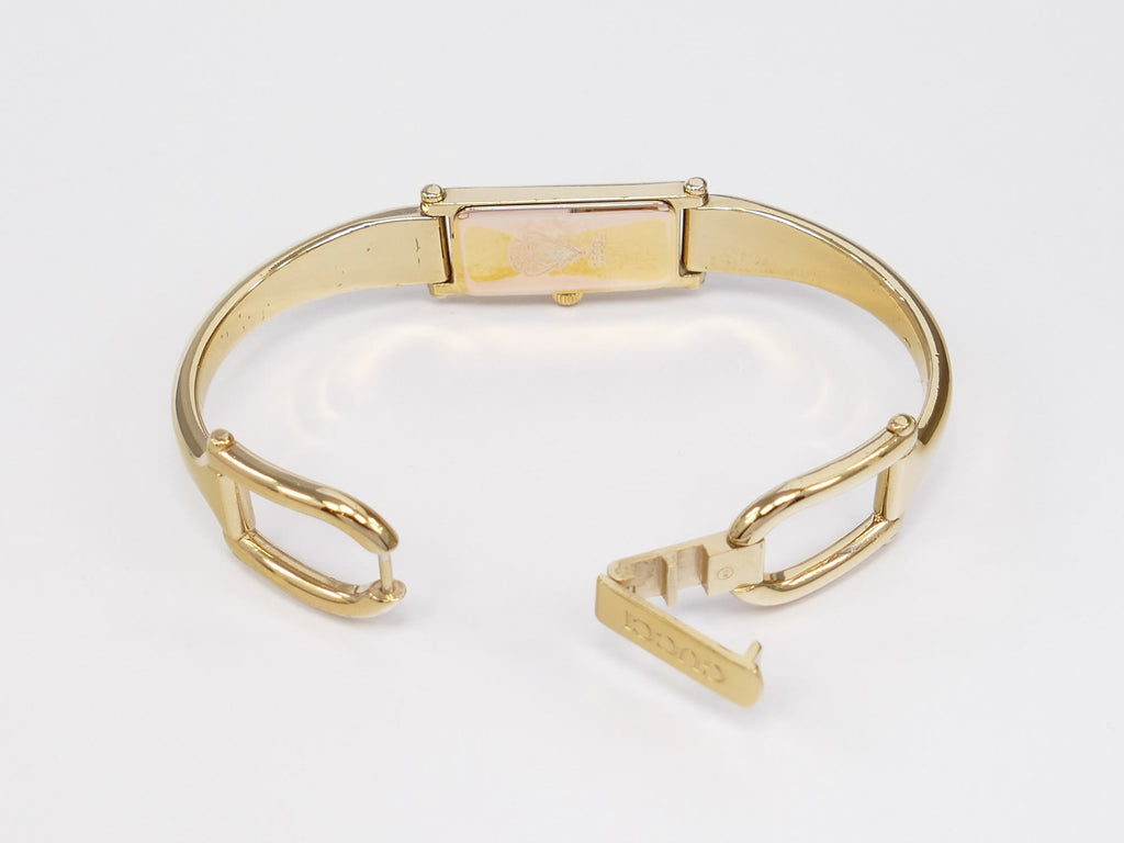 Gucci 1500L 18k Gold Plated Bangle clip