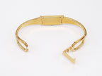 Gucci 1500L 18k Gold Plated bangle clip