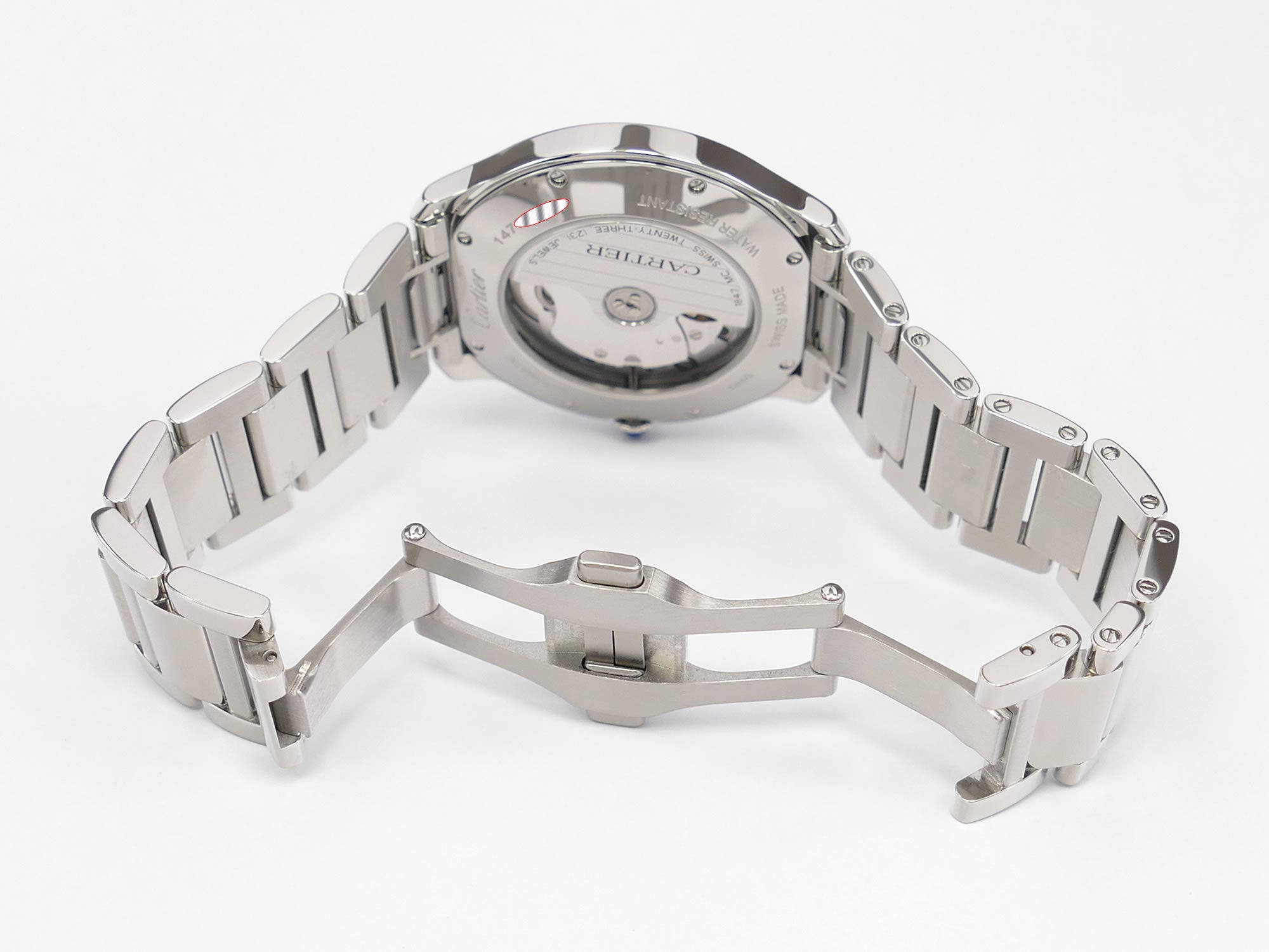 Cartier Ronde Must WSRN0035 stainless steel clasp