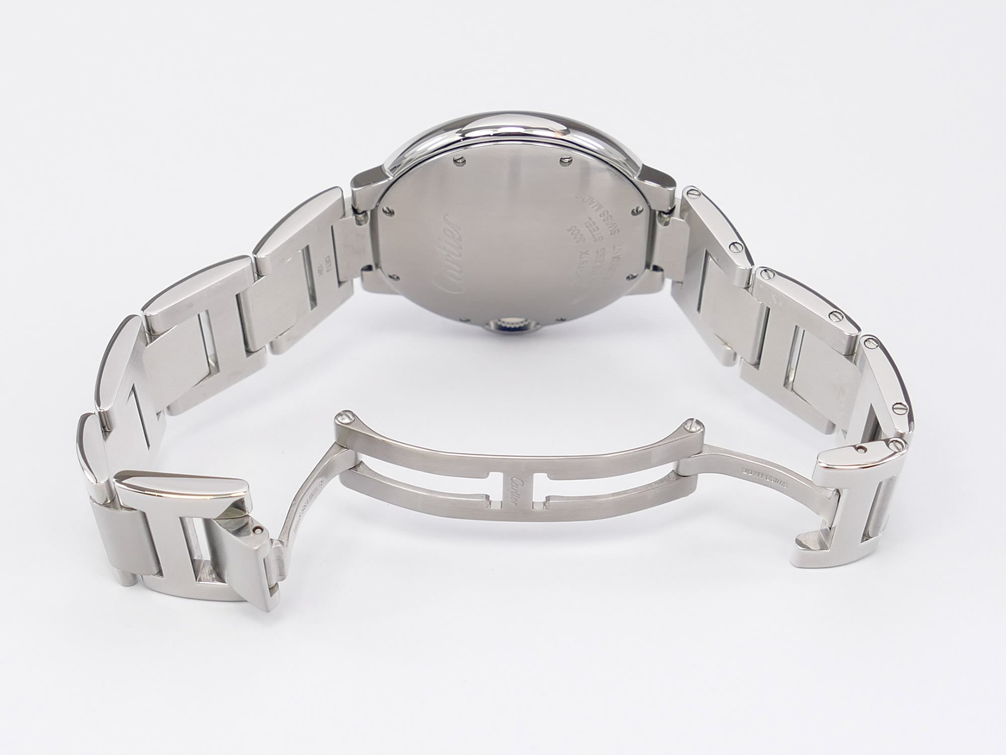 Cartier Ballon Bleu W69011Z4 Stainless steel bi folding clasp