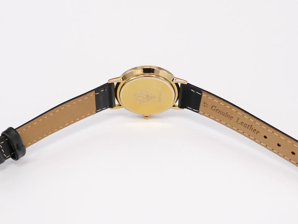 Gucci 3000M two piece black leather strap