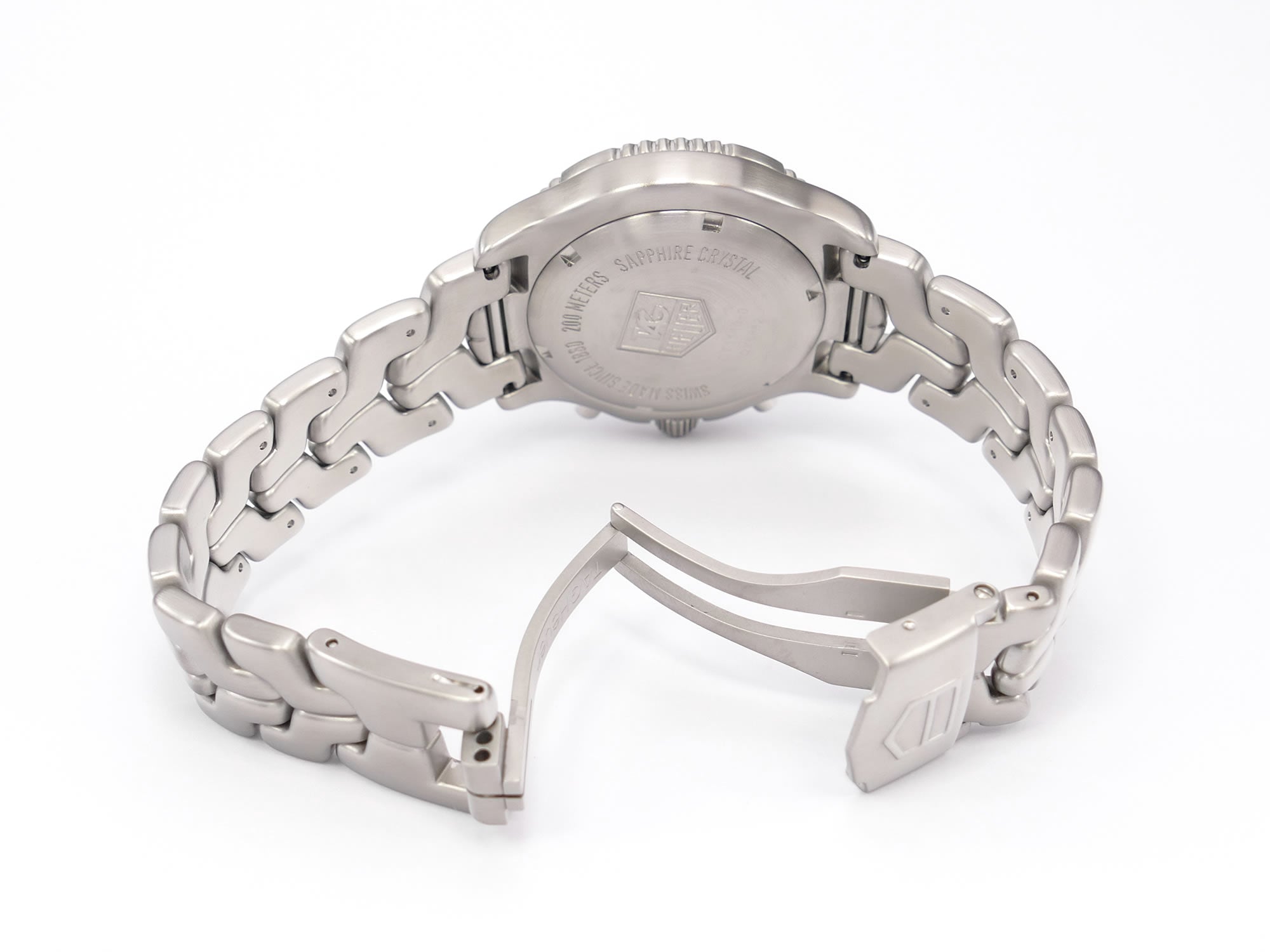 TAG Heuer Link Chronograph CT1110-0 stainless steel folding clasp
