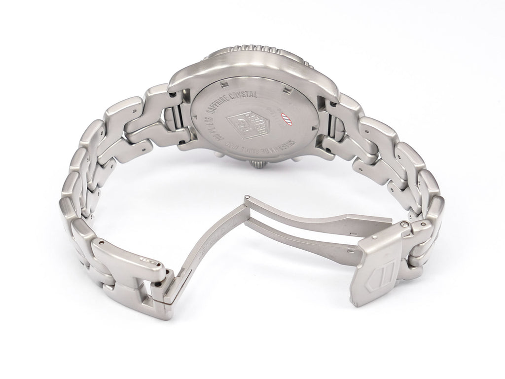 TAG Heuer Link Chronograph CT1111-0 stainless steel folding clasp