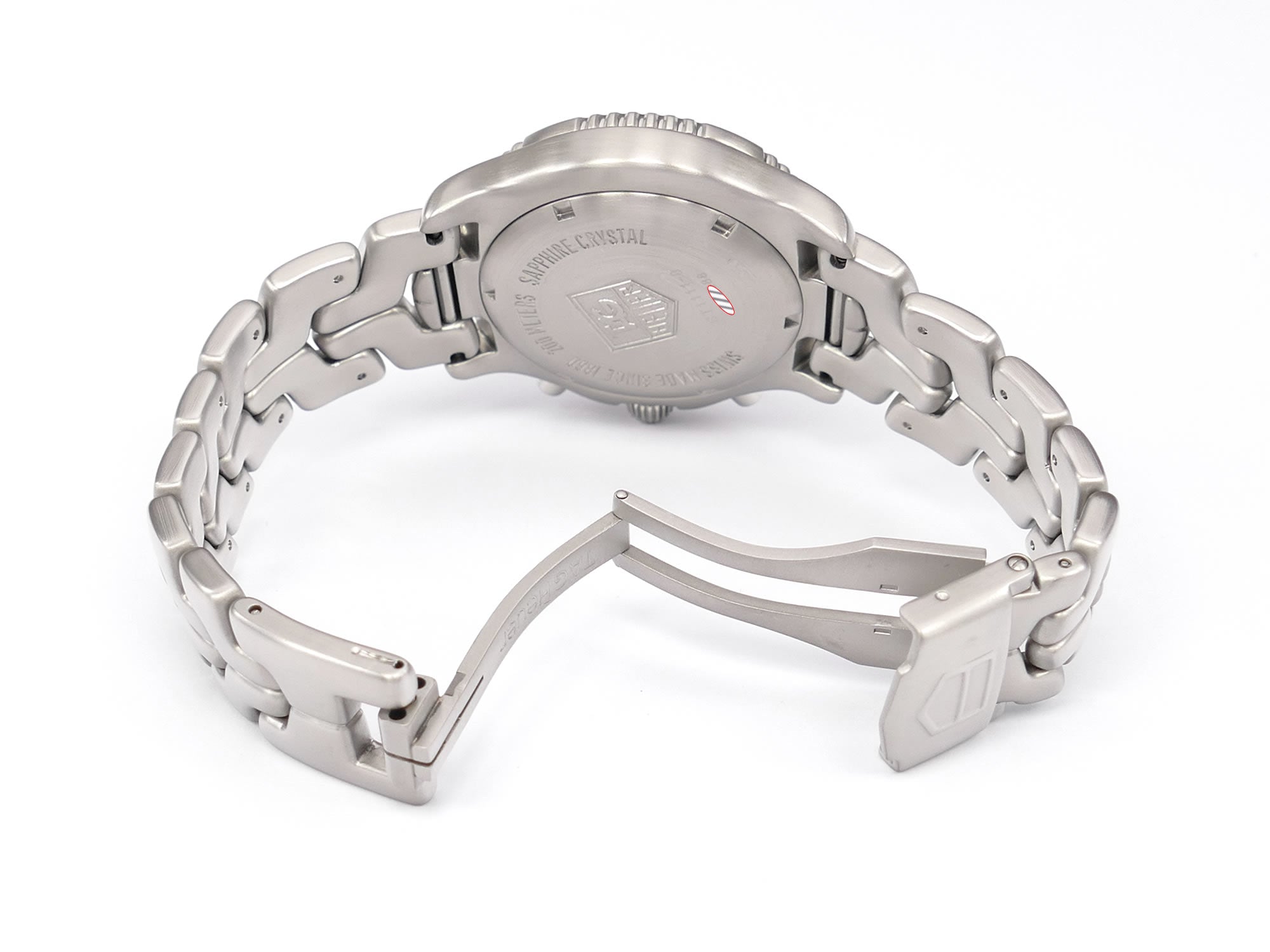 TAG Heuer Link Chronograph CT1111-0 stainless steel folding clasp