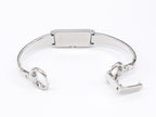 Gucci G-Line 109 stainless steel bangle clip