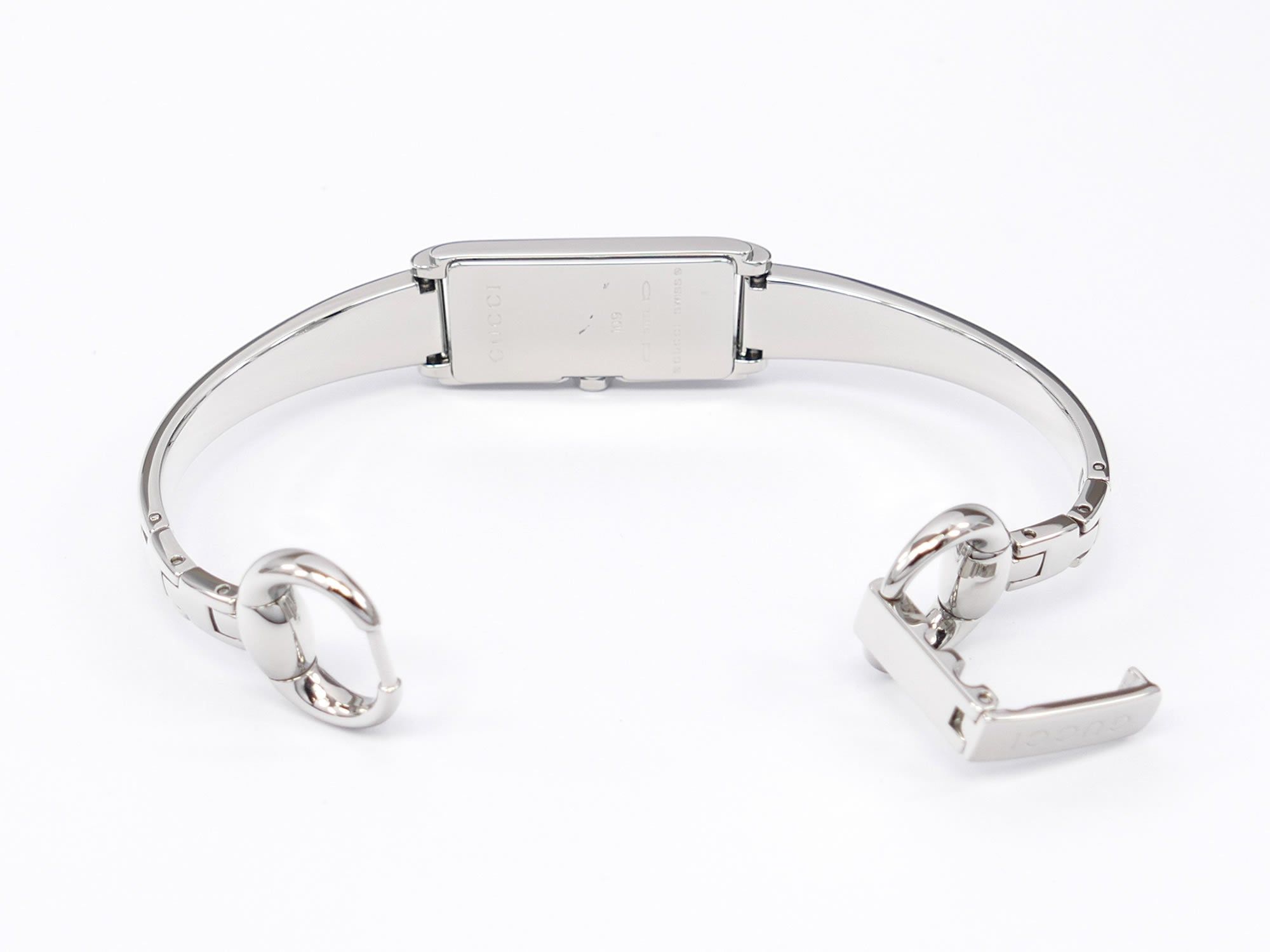 Gucci G-Line 109 stainless steel bangle clip