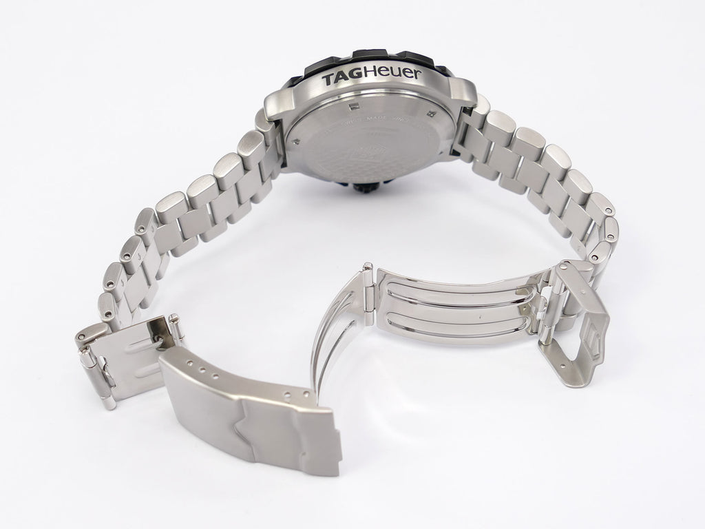 TAG Heuer Formula 1 Chronograph CAH1113 folding stainless steel clasp
