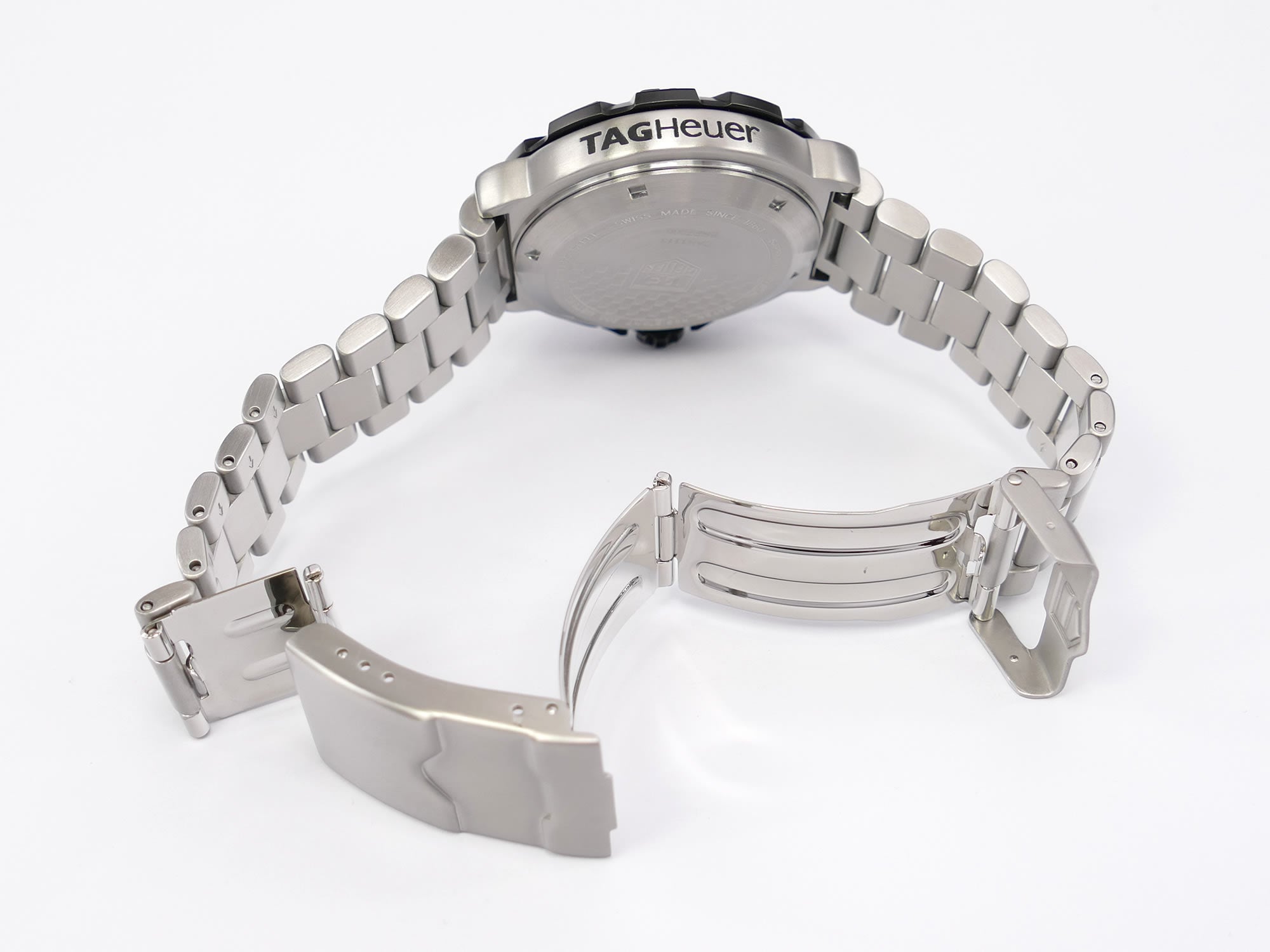 TAG Heuer Formula 1 Chronograph CAH1113 folding stainless steel clasp