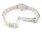 Omega De Ville Prestige White Mother of Pearl 4375.75.00 slide and fold stainless steel clasp