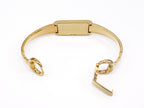 Gucci G-Line 109 18k Gold Plated bangle clip