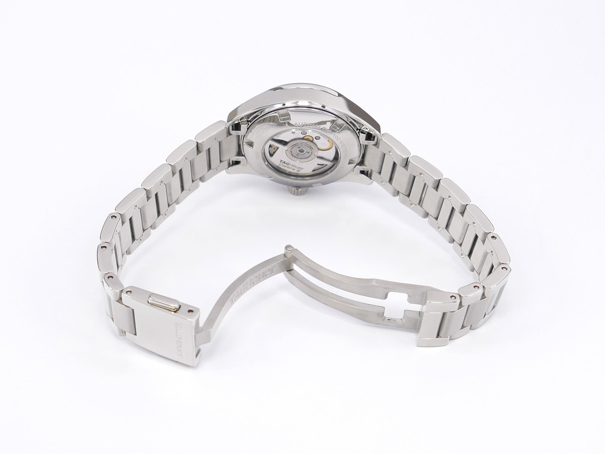 TAG Heuer Carrera WAR2411-2 stainless steel folding clasp