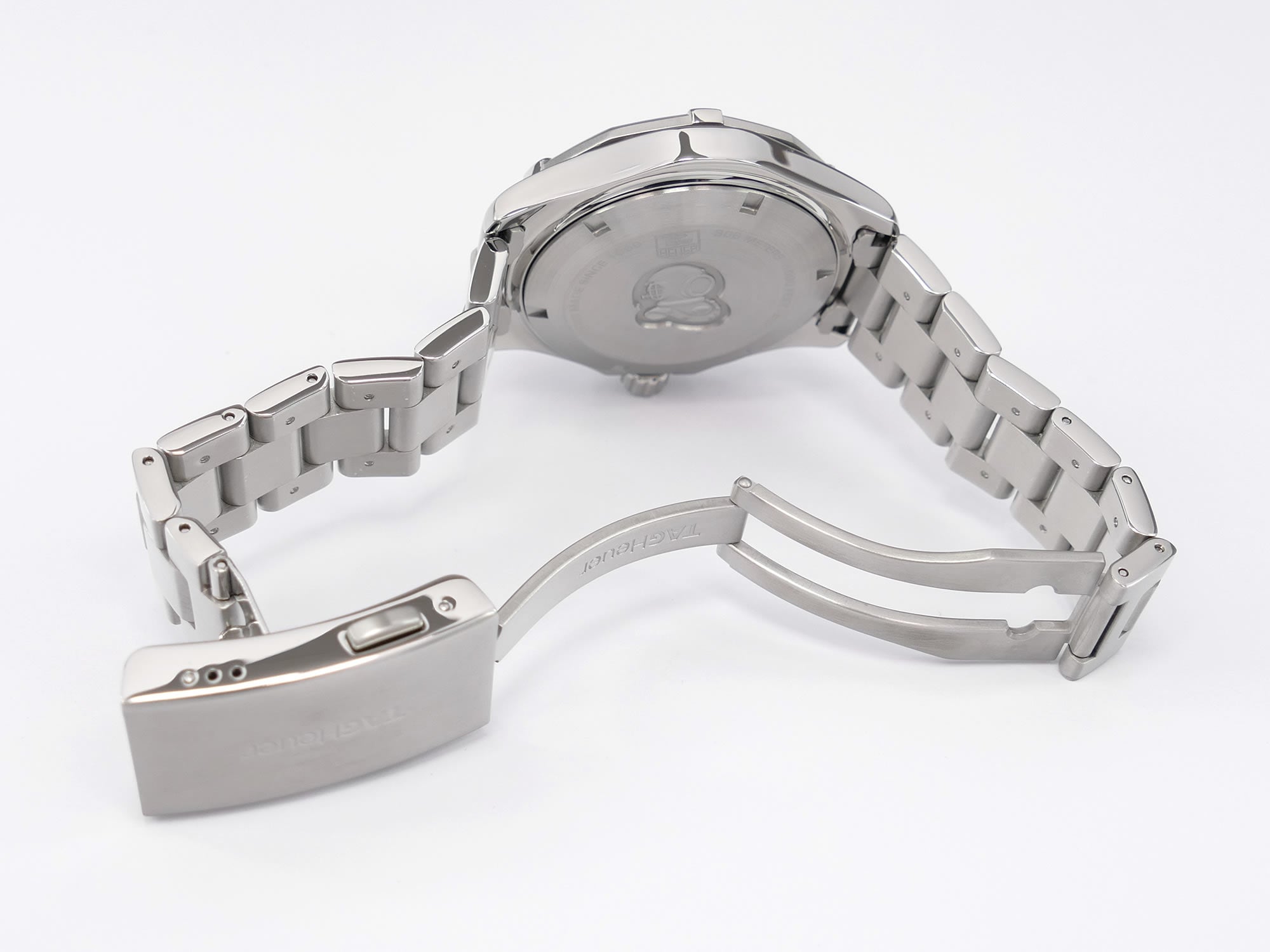 TAG Heuer Aquaracer Calibre 5 WAP2010 stainless steel folding clasp