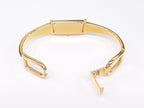 Gucci 1500L 18k Gold Plated Bangle clip