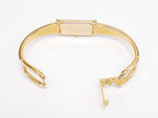 Gucci 1500L 18k Gold Plated 16.5cm bangle